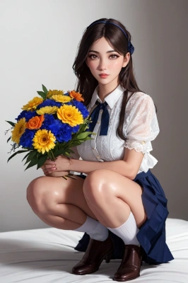 花を、見ていますよね？