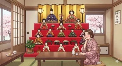 ひな祭りの雛壇