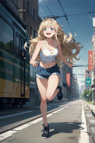 ブロンドソロ・路面電車が走ってた