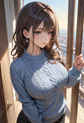 お題：セーター（女性）