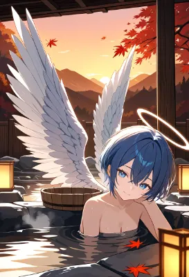 ボーイッシュさんと秋の温泉！