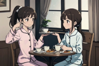 立夏の朝食……って、誰だ君達？　りっかは一人っ子だぞ