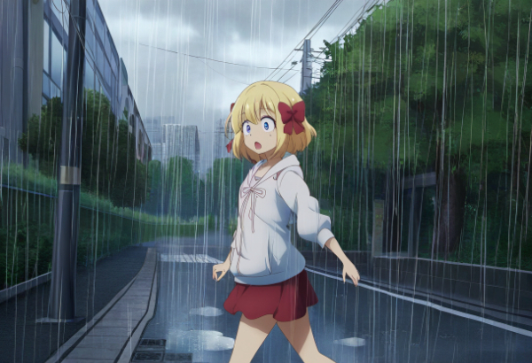 雨降ってきちった