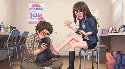 ブーツを嗅がれて焦るしぶりん(私服)