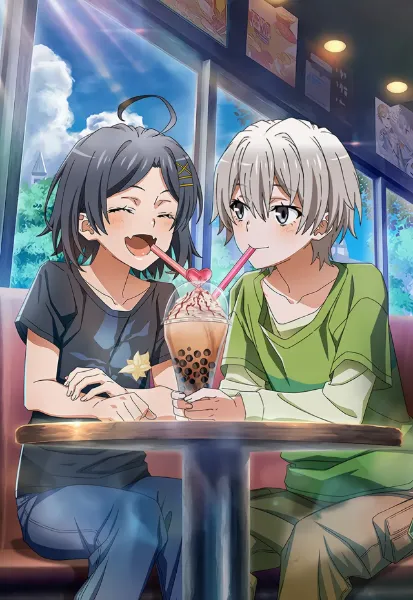 一緒にタピオカを飲む俺ガイルの小町＆彩加！🧋