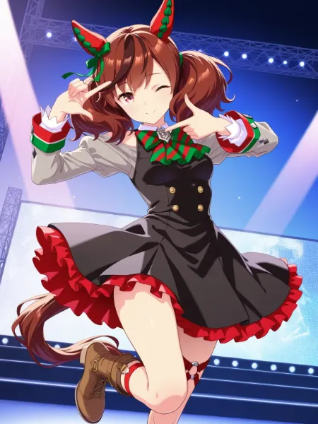 クリスマスデビルの輝くステージ