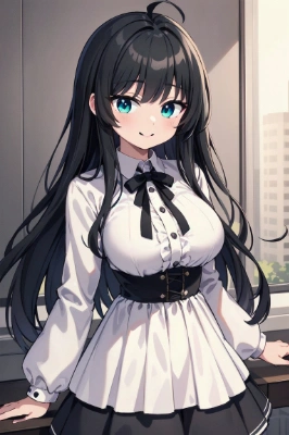 アホ毛の女の子