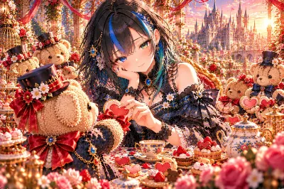 くまさんたちの恋愛大作戦！ ～ハートのクッキーに託された、玄葉から彩葉への小さな勇気♡～