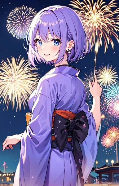「たーまやー！　ほらほら！　見て！」