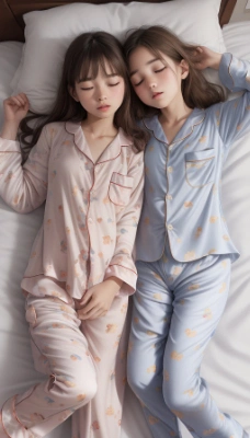 ぐっすりの2人