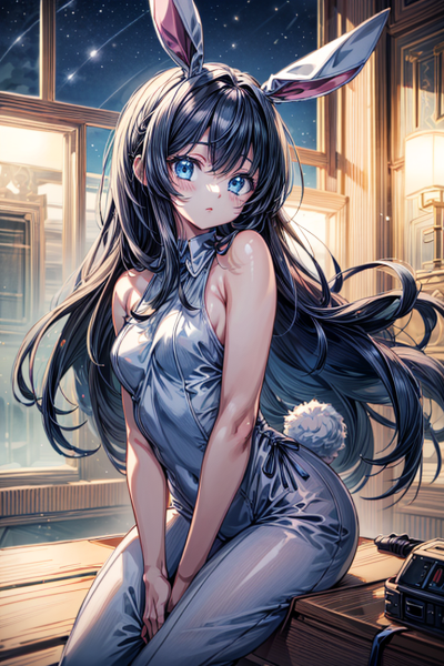 Night bunny girl