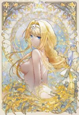 タロットカード風で美しいヌード姿のSAOアリス！