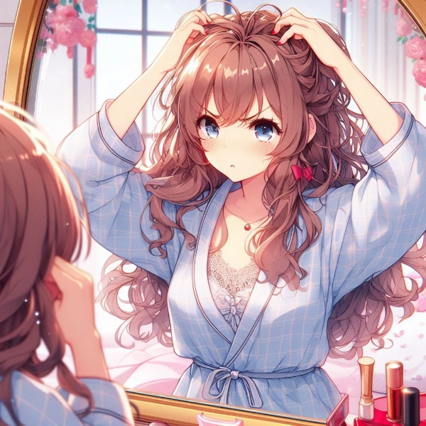 寝癖はNGワードらしい…