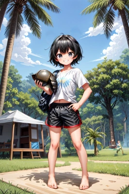 パパ！捕まえてきたっ