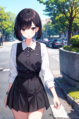 真面目そうな少女