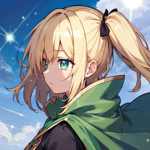 遠くを見つめる女の子