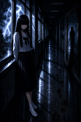 [ホラー]鏡の影(暗子）