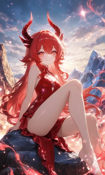 レッドドラゴンの少女