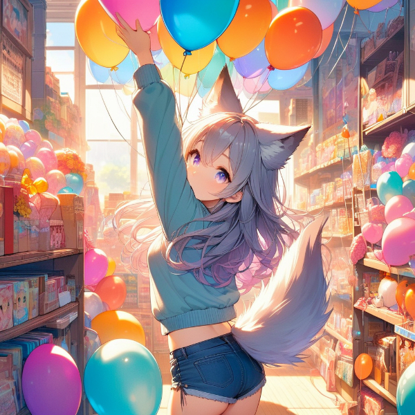 風船配ってまーす