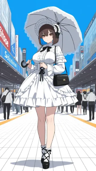 夏のロリータファッション
