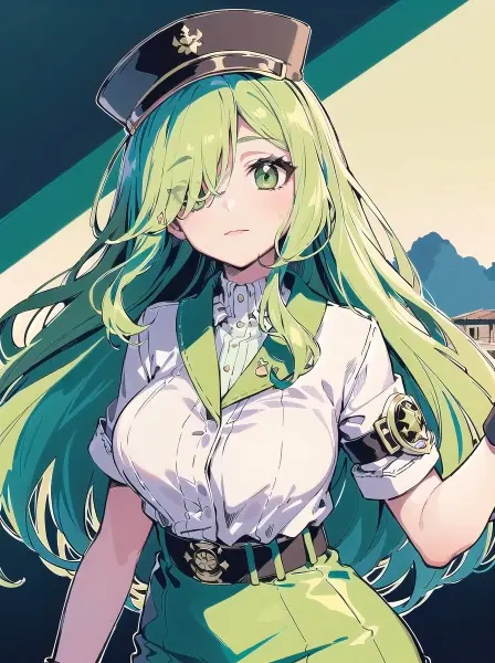 #150 緑髪少女
