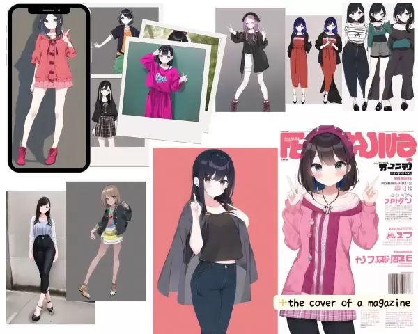 ファッション誌風プロンプト：過去絵倉庫シリーズ