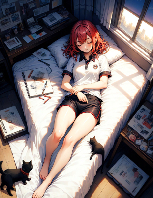 暑いので部屋で涼みます