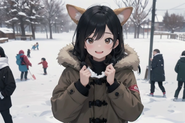 雪だっ！＠先輩11歳