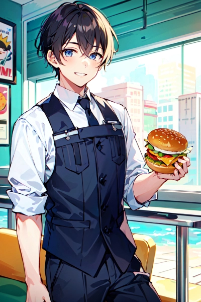 ハンバーガーお持ちしました