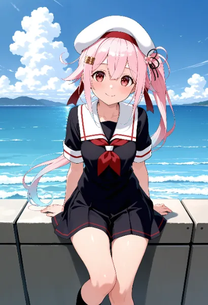 ベレー帽の似合う艦娘（全4枚）