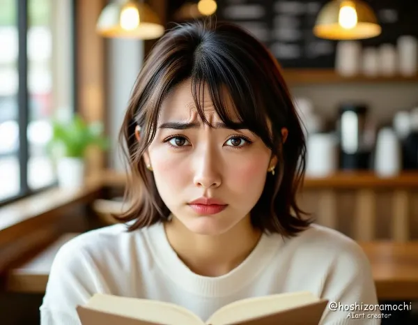 うーん、どうしよう…？（シワシワ思考中） / Hmm, what should I do...? (wrinkles while thinking)