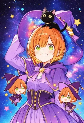 星空の魔女と黒猫の魔法時間
