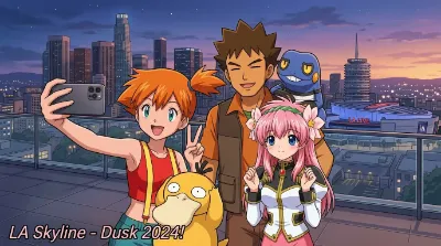 Milfeulle and Ash's friend from Kanto