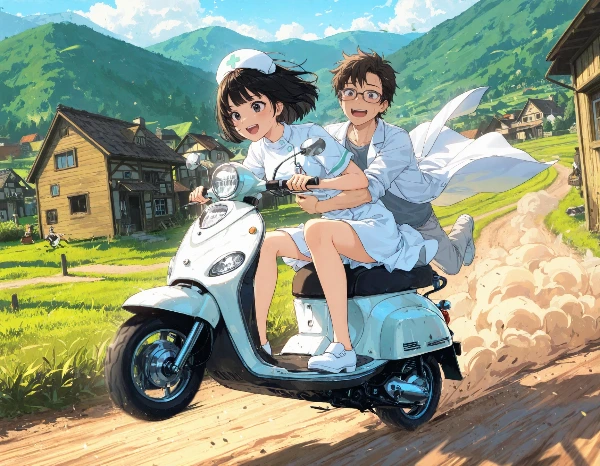 田中先生と桜子さん・往診