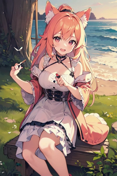 コーギーの少女