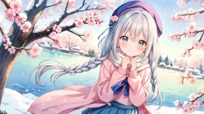 雪桜の湖畔で紡ぐ少女の願い