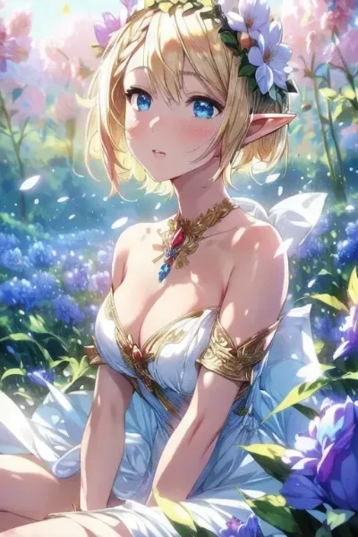 花畑のエルフ姫