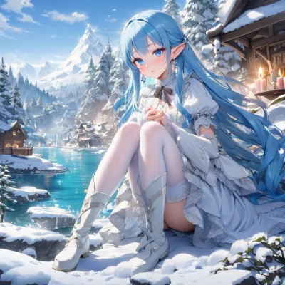 雪の日のお昼