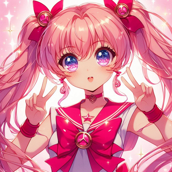 赤いセーラー服の魔法少女