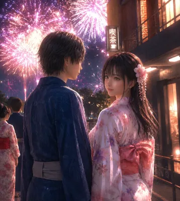 イケメン好きのお嬢様は花火に興味無し