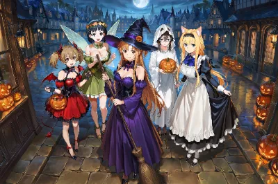 ハロウィンコスのSAO5人です