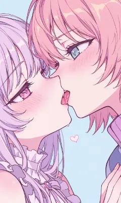 パステル百合キス