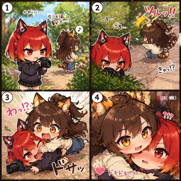こっそりのはずがゼロ距離！？