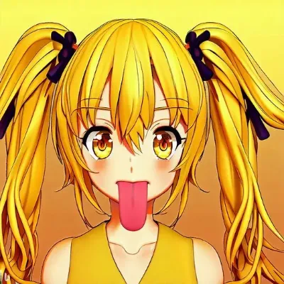 薄着のいろいろな髪色少女の舌出し