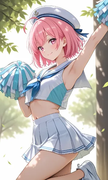 マリン風チアガールのアリスちゃん