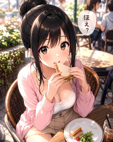 カフェの昼下がり、意外な一口