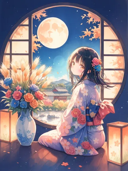 秋の名月と郷愁のかぐや姫