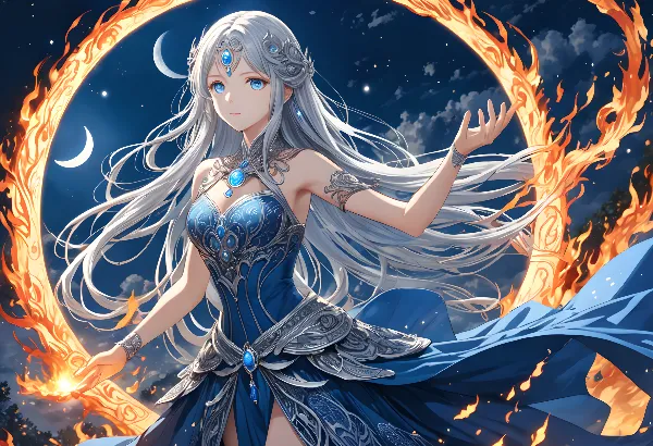 月夜に舞う炎の守護姫