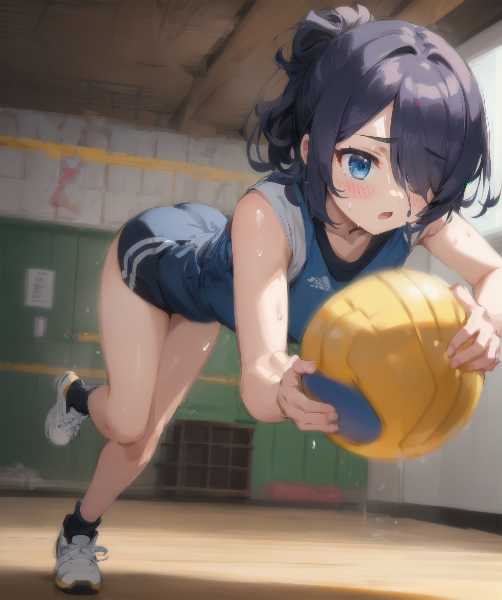 メカクレ少女とドッジボール！