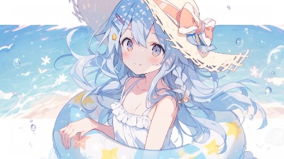 浮き輪ガール